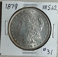 1879  Morgan Dollar  MS-62