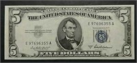 1953-A  $5 Silver Certificate  Gem CU