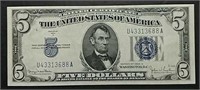 1934-D  $5 Silver Certificate  Ch CU