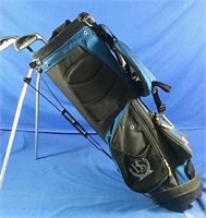 Golf bag with contents