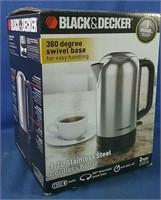 Black & Decker stainless steel cordless kettle