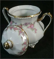 Limoges China sugar bowl w/ cover