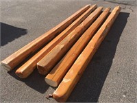 5 Asst. Length Thick Varnished Timbers