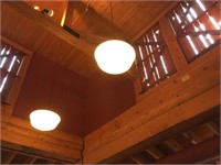 2 Medium School House Lights #2 - 13"R