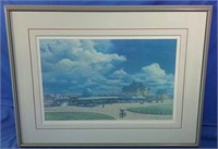 Centennial art print framed Moncton train station