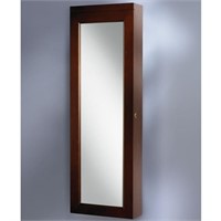 The 45" Wall Mounted Lighted Jewelry Armoire