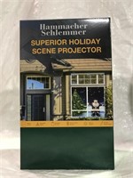 Hammacher Schlemmer holiday scene projector new