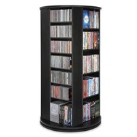 New The Space Saving Rotating CD/DVD Tower