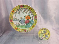 Hand Painted Asian Plates