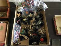 Large lot of brooches and necklaces
