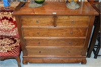 Modern timber chest of 5 drawers