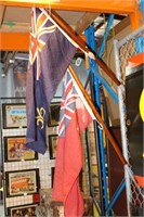 2 nautical Stern flags,