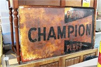 Original Champion sparkplug sign