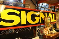 Rare enamel on tin 'Signal' gasolene company sign