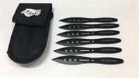 SET OF 6 THROWING KNIVES IN CASE