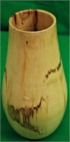 Signed 11 1/4"  Wood Vase