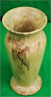 Felt Bottom 10" Wood Vase w/Glass Insert