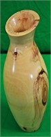 Signed and Dated 14" Wooden Vassal/Carafe
