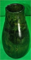 Signed 12" Green Vase