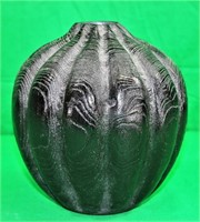 9" Black Ebonized Vase
