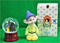 Schmid Snow White Snow Globe & Dopey Music Box