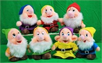 7 Sears Plush Dwarfs Dolls