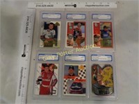6 NASCAR Cards 4 - Graded
