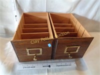 2 Wooden File Drawers Decors