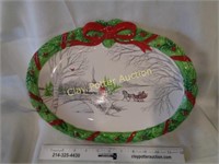 Fitz & Floyd Christmas Platter