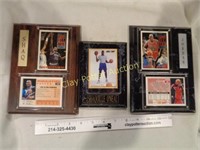 Michael Jordan & Shaq O'Neal Card Plaques
