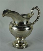Fine & Rare Coin Silver Pitcher Stamped C&S