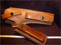 2pc Custom Leather Ruger Mk I Holster & Mag Pouch