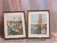2 Vintage San Francisco Prints