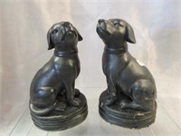 2 Dog Statues