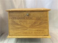 Small Wooden Bread Box