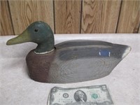 Atq/Vintage Wood Duck Decoy Possibly w/ Glass