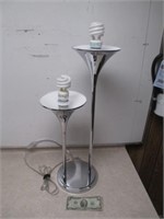 Dual Table Lamp Light - 28" Height - Works -