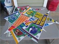 Lot of NFL Team Pennants - Green Bay Packers,