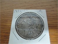 1891-CC Carson City Morgan Silver Dollar