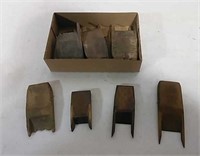 Various sized wooden plane wedges