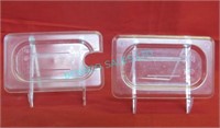 LOT, APRX 42PCS, ASST 1/9 SIZE PLASTIC INSERT LIDS