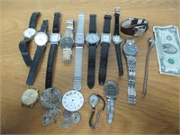 Watch & Watch Part Lot - Citizen, Seiko, Waltham,