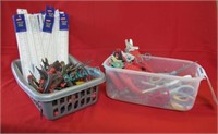 LOT, LG QTY OF SCISSORS, RULERS & PLIERS