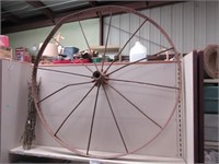 Large Steel Wagon Style Wheel
