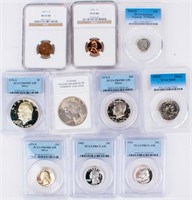 Coin  10 Certified Coins Nice Group Rare Coins
