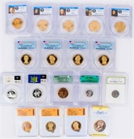 Coin 18 Certified & Graded Coins