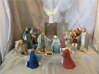 Ceramic Nativity Scene Figures