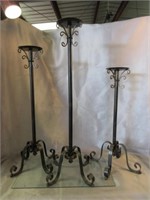 3 Tall Pillar Candle Holders