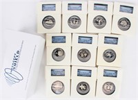 Coin PCGS Certified Silver Statehood 25 Cent 20 Pc