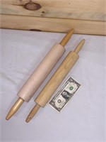 Wood Rolling Pins (2)